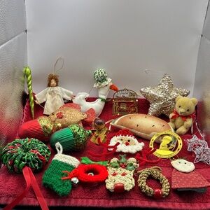 Lot of Christmas ornaments